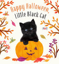 Cover Image for Happy Halloween, Little Black Cat: A Board Book -- Amanda Wood, Board Books