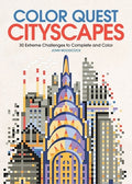 Cover Image for Color Quest: Cityscapes: 30 Extreme Challenges to Complete and Color -- John Woodcock, Paperback