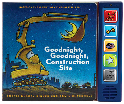 Cover Image for Goodnight, Goodnight, Construction Site Sound Book: (Construction Books for Kids, Books with Sound for Toddlers, Children's Truck Books, Read Aloud Bo -- Sherri Duskey Rinker, Board Books