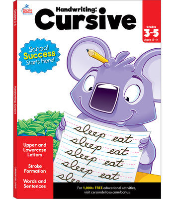 Cover Image for Handwriting: Cursive Workbook -- Brighter Child, Paperback