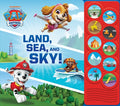 Cover Image for Nickelodeon Paw Patrol: Land, Sea, and Sky! Sound Book [With Battery] -- Jarod Facknitz, Board Books