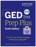 Cover Image for GED Test Prep Plus, Tenth Edition (2026): Includes a Diagnostic Pretest, 2 Full Length Practice Tests, 1000+ Practice Questions, and 60+ Online Videos -- Kaplan Test Prep, Paperback