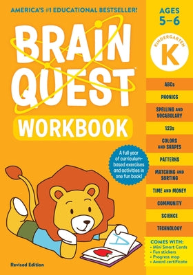 Cover Image for Brain Quest Workbook: Kindergarten Revised Edition -- Workman Publishing, Paperback