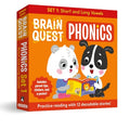 Cover Image for Brain Quest Phonics Readers: Set 1: 12 Decodable Readers: Short and Long Vowels -- Workman Publishing, Paperback