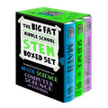 Cover Image for The Big Fat Middle School Stem 3-Book Boxed Set: Includes Everything You Need to Ace Math, Science, and Computer Science and Coding -- Workman Publishing, Paperback