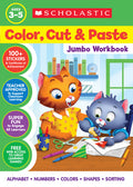 Cover Image for Color, Cut & Paste Jumbo Workbook -- Scholastic, Paperback