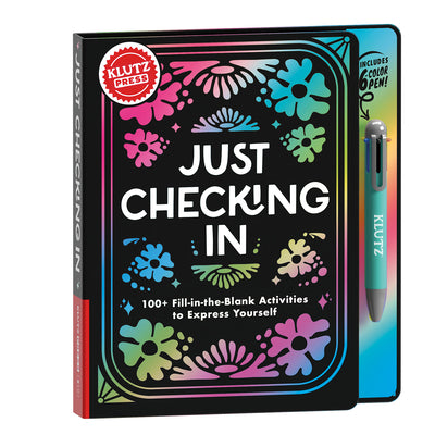 Cover Image for Klutzpress Just Checking In: 100+ Fill-In-The-Blank Activities to Express Yourself -- Klutz Press, Hardcover