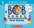 Cover Image for Bob Books - First Stories Hardcover Collection of 12 Stories Decodable Phonics Stories, Ages 4 and Up, Kindergarten (Stage 1: Starting to Read) -- Lynn Maslen Kertell, Library Binding