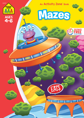 Cover Image for School Zone Mazes 64-Page Workbook -- School Zone, Paperback