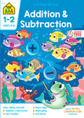 Cover Image for School Zone Addition & Subtraction Grades 1-2 Workbook -- School Zone, Paperback