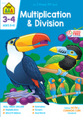 Cover Image for School Zone Multiplication & Division Grades 3-4 Workbook -- School Zone, Paperback