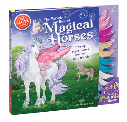 Cover Image for Magical Horses [With Storage Envelope and 6 Paper Horses, 3 Paper-Doll Fairies, 4 Background and Punch-Out(s)] -- Klutz, Novelty