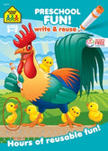 Cover Image for School Zone Preschool Fun! Write & Reuse Workbook -- School Zone, Paperback