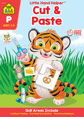 Cover Image for School Zone Cut & Paste Workbook with Stickers -- School Zone, Paperback