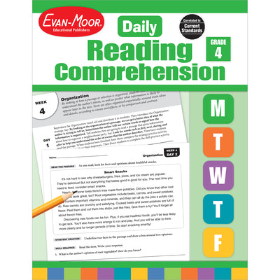 Cover Image for Daily Reading Comprehension, Grade 4 Te -- Evan-Moor Educational Publishers, Paperback