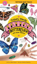Cover Image for Fluttery, Friendly Tattoo Butterflies and Other Insects: 81 Temporary Tattoos That Teach -- Artemis Roehrig, Paperback
