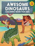 Cover Image for Awesome Dinosaurs Coloring Book for Kids: Ages 4-8 -- Rockridge Press, Paperback