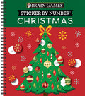 Cover Image for Brain Games - Sticker by Number: Christmas (28 Images to Sticker - Christmas Tree Cover): Volume 2 -- Publications International Ltd, Spiral