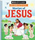 Cover Image for Brain Games - Sticker Activity: Stories of Jesus (for Kids Ages 3-6) -- Publications International Ltd, Spiral