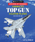 Cover Image for Brain Games - Sticker by Number: America's Top Gun Fighter Planes (28 Images to Sticker) -- Publications International Ltd, Paperback