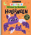 Cover Image for Brain Games - My First Sticker by Number: Halloween -- Publications International Ltd, Spiral