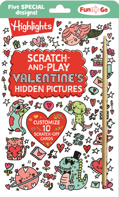 Cover Image for Scratch-And-Play Valentine's Hidden Pictures: Interactive Valentines Day Fun with Scratch-Off Designs, Hidden Pictures Puzzles and Cards for Kids to C -- Highlights, Other