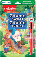 Cover Image for Gnome Sweet Gnome Puzzles: Magical Kids Puzzle Book with Gnomes, Fairies and Dragons, Hidden Pictures Puzzles and On-The-Go Activities for Car or Plan -- Highlights, Paperback