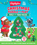 Cover Image for Christmas Puzzle and Play: Build with 100 Pieces!: Holiday Set with Hidden Objects and Plus-Plus Building Blocks for Kids Ages 5 and Up -- Highlights, Hardcover