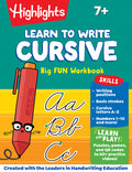 Cover Image for Learn to Write Cursive Big Fun Workbook: 110-Page Cursive Handwriting Workbook, Step-By-Step Instructions for Cursive Writing Practice, Learn Cursive -- Highlights, Paperback