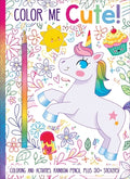 Cover Image for Color Me Cute! Coloring Book with Rainbow Pencil -- Heather Burns, Paperback
