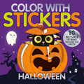 Cover Image for Color with Stickers: Halloween: With 10 Pictures to Make - Includes Fun Facts! -- Beth Hamilton, Paperback