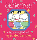Cover Image for One, Two, Three!: A Happy Counting Book -- Sandra Boynton, Board Books