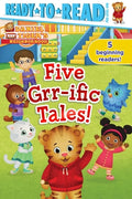 Cover Image for Five Grr-Ific Tales!: Friends Forever!; Daniel Goes Camping!; Clean-Up Time!; Daniel Visits the Library; Baking Day! -- Various, Paperback