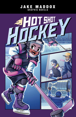 Cover Image for Hot Shot Hockey -- Jake Maddox, Paperback