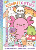 Cover Image for Kawaii Cuties: Coloring Book with Rainbow Pencil -- Delaney Foerster, Paperback