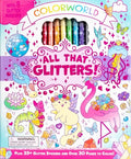 Cover Image for Colorworld: All That Glitters!: Plus 35+ Glitter Stickers and Over 30 Pages to Color! -- Editors of Silver Dolphin Books, Other