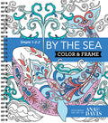 Cover Image for Color & Frame - By the Sea: Adult Coloring Book with Ocean Designs - Perforated Pages, Spiral Bound -- New Seasons, Spiral