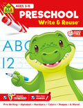 Cover Image for School Zone Preschool Write & Reuse Workbook -- School Zone, Spiral