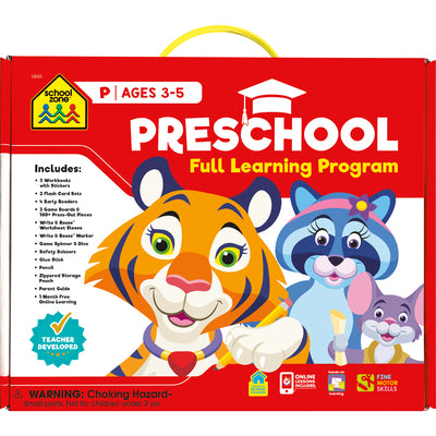Cover Image for School Zone Preschool Full Learning Program -- School Zone, Paperback
