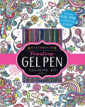 Cover Image for Kaleidoscope: Fabulous Gel Pen Coloring Kit: Includes 8 Gel Pens and Dozens of Designs! [With Pens/Pencils] -- Editors of Silver Dolphin Books, Paperback