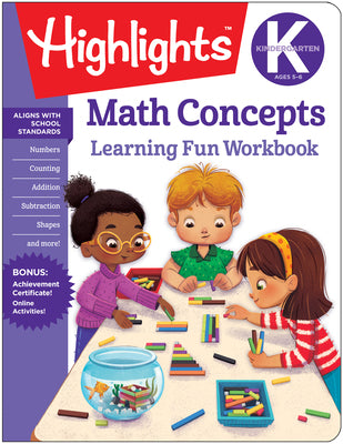 Cover Image for Kindergarten Math Concepts -- Highlights Learning, Paperback