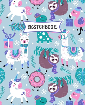 Cover Image for Sketchbook: Sloth, Unicorn and Llama Sketch Book for Kids - Practice Drawing and Doodling - Fun Sketching Book for Toddlers & Twee -- Creative Kids Publications, Paperback