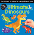 Cover Image for First Sticker Art: Ultimate Dinosaurs: Use Stickers to Create 20 Cute Dinosaurs -- Paul Calver, Paperback