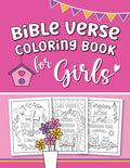 Cover Image for Bible Verse Coloring Book for Girls -- The Joyful Way Books, Paperback