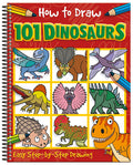 Cover Image for How to Draw 101 Dinosaurs -- Barry Green, Spiral