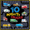 Cover Image for 10 Mighty Trucks -- Rosie Greening, Board Books
