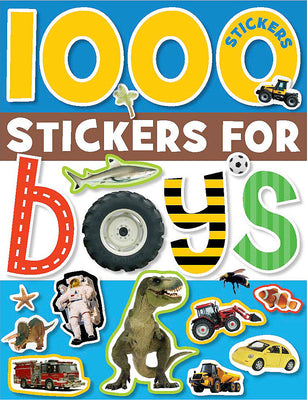 Cover Image for 1000 Stickers for Boys [With Sticker(s)] -- Make Believe Ideas, Paperback