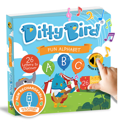Cover Image for Ditty Bird ABC Fun Alphabet Interactive Sound Book for Toddlers 1- 3 Musical Books for Preschoolers Early Learning Toy -- Ditty Bird, Board Books
