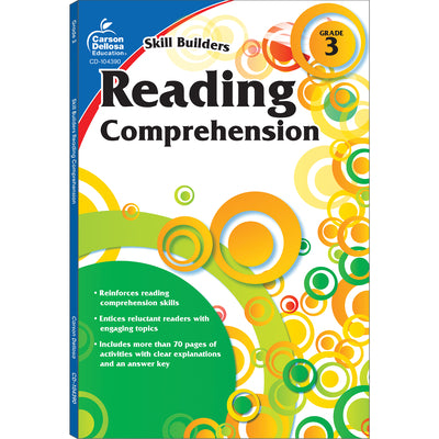 Cover Image for Reading Comprehension, Grade 3 -- Carson Dellosa Education, Paperback