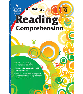Cover Image for Reading Comprehension, Grade 6 -- Carson Dellosa Education, Paperback